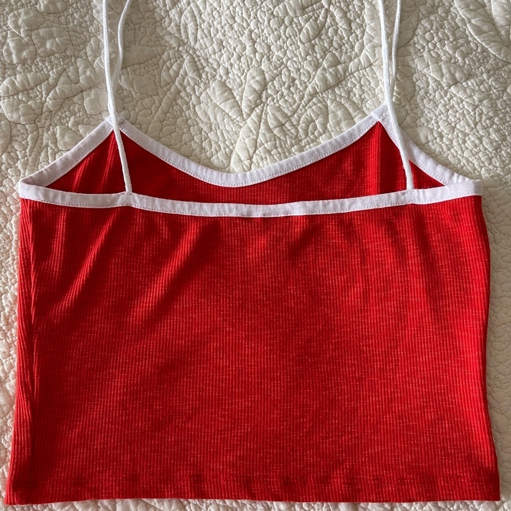 TOPSHOP Red Cami Tank - Picture 5 of 10